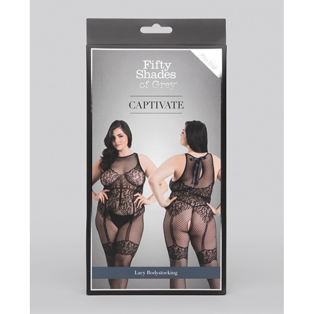Разное - Сексуальный комбинезон Fifty Shades of Grey Captivate Plus Size Black 2