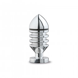 Металева анальна пробка Mystim Hector Helix L для електростимулятора, діаметр 5 см