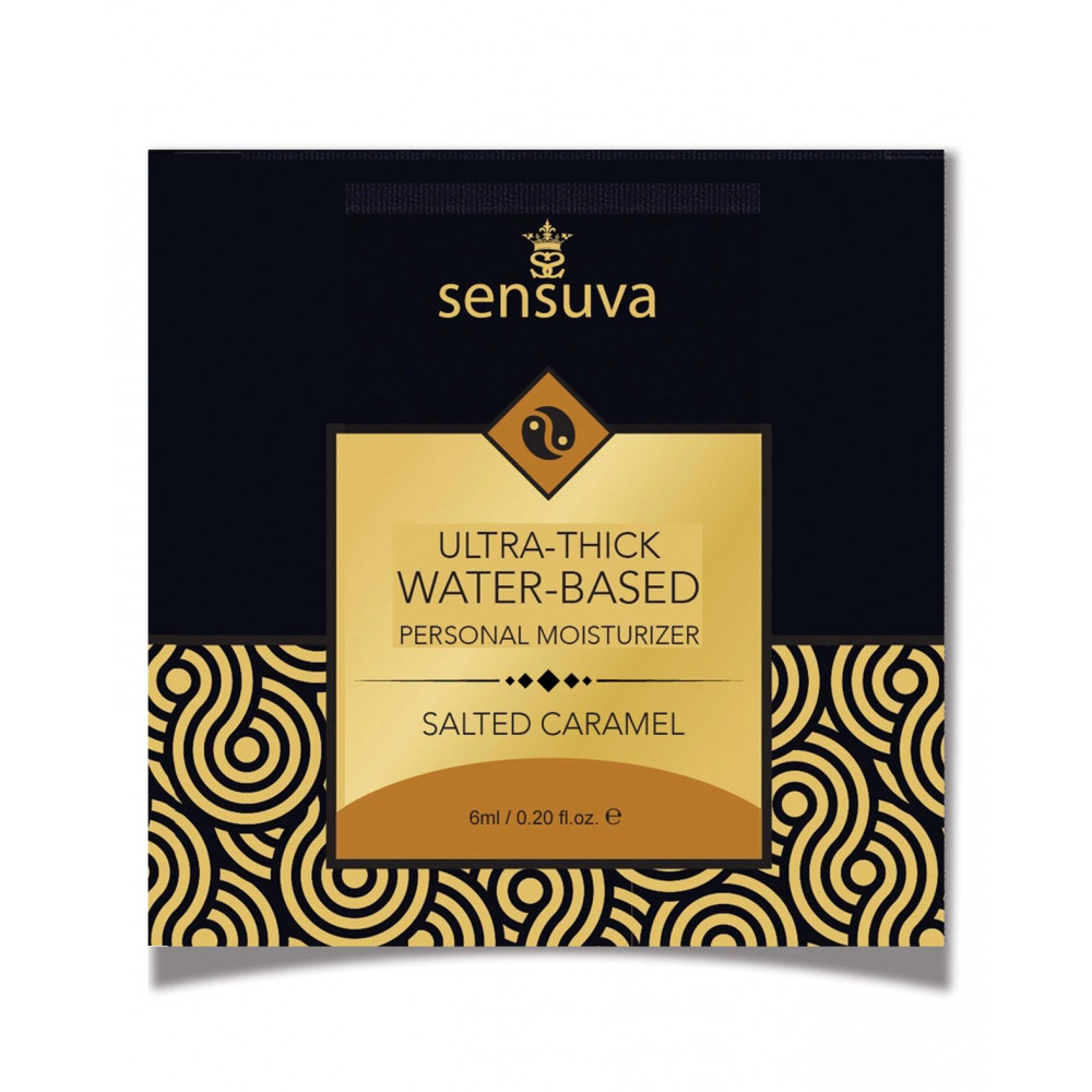 Смазка на водной основе - Пробник Sensuva - Ultra–Thick Water-Based Salted Caramel (6 мл)
