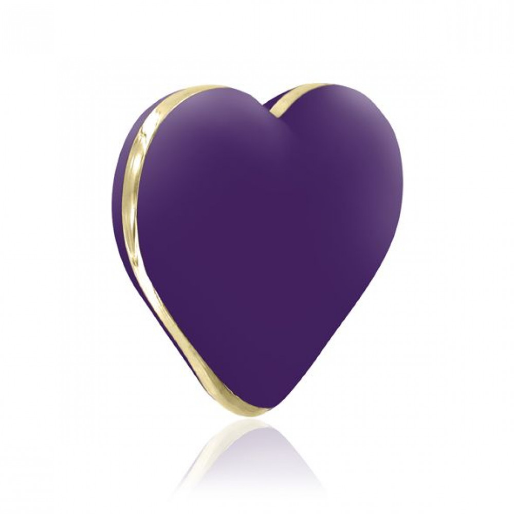 Клиторальный вибратор - Вибратор-сердечко Rianne S: Heart Vibe Purple, 10 режимов, медицинский силикон, подарочная упаковка 3