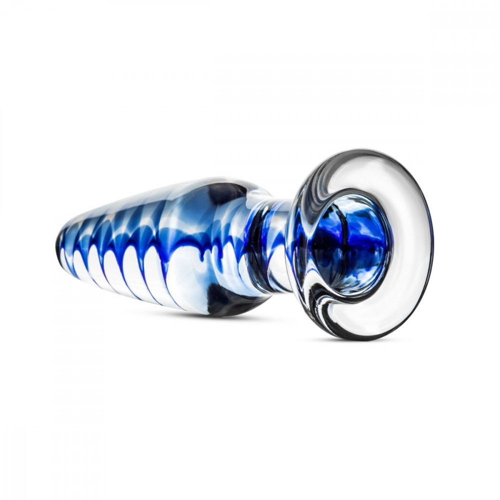 Анальная пробка - Стеклянная анальная пробка с внутренней спиралью Gildo Glass Buttplug No. 23 6
