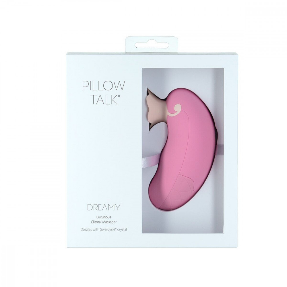 Вибраторы вакуумные - Роскошный вакуумный клиторальный стимулятор Pillow Talk - Dreamy Pink с кристаллом Swarovski 2