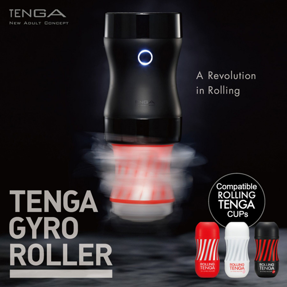 Другие мастурбаторы - Мастурбатор Tenga Rolling Tenga Gyro Roller Cup Strong, новый рельеф для стимуляции вращением 1