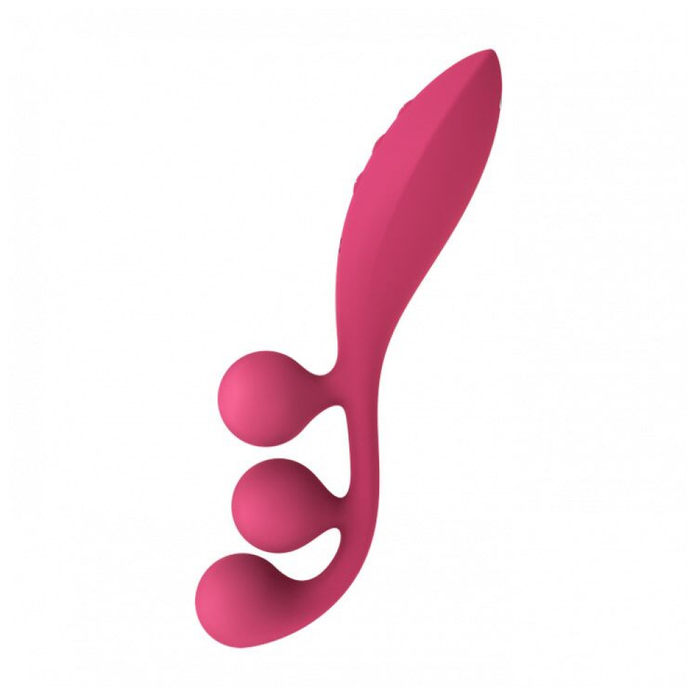 Вибратор-кролик - Универсальный вибратор Satisfyer Tri Ball 1, 3 мотора, гнется 5