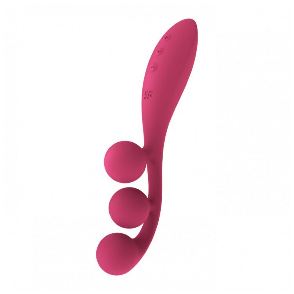 Вибратор-кролик - Универсальный вибратор Satisfyer Tri Ball 1, 3 мотора, гнется