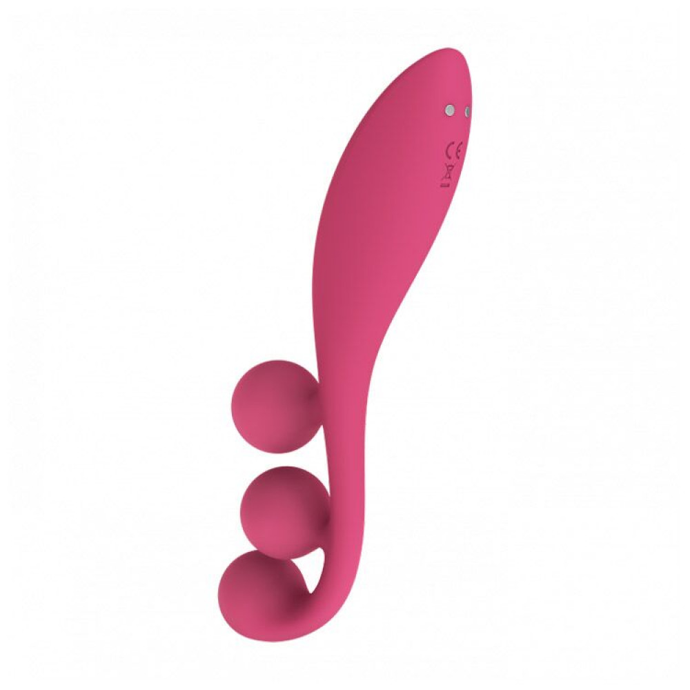 Вибратор-кролик - Универсальный вибратор Satisfyer Tri Ball 1, 3 мотора, гнется 6