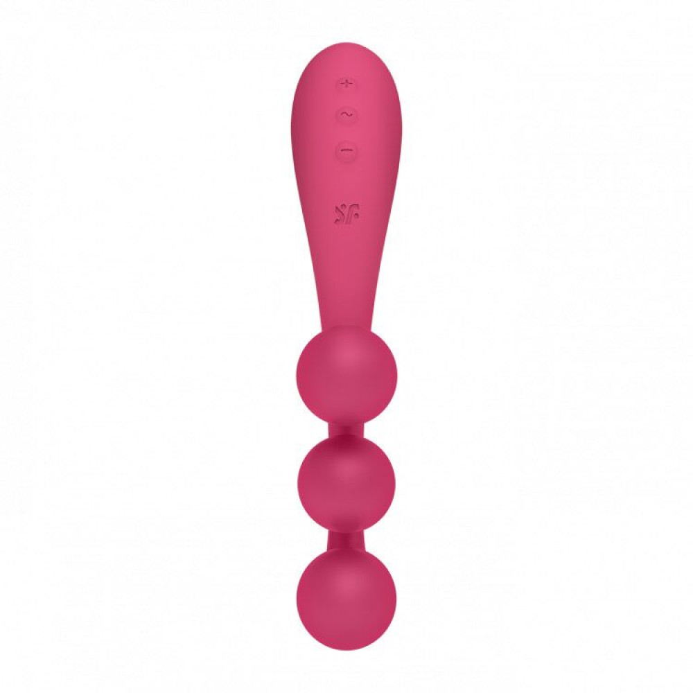 Вибратор-кролик - Универсальный вибратор Satisfyer Tri Ball 1, 3 мотора, гнется 4