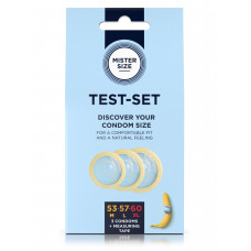 Набор презервативов Mister Size test-set 53–57–60, 3 размера + линейка, толщина 0,05 мм