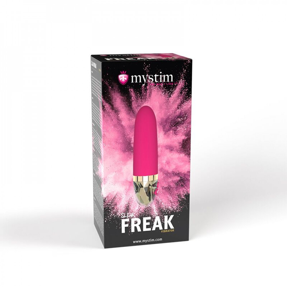 Вибропули и мини-вибраторы - Вибратор Mystim Sleak Freak Pink, 8 режимов, внутренняя и внешняя стимуляция 7