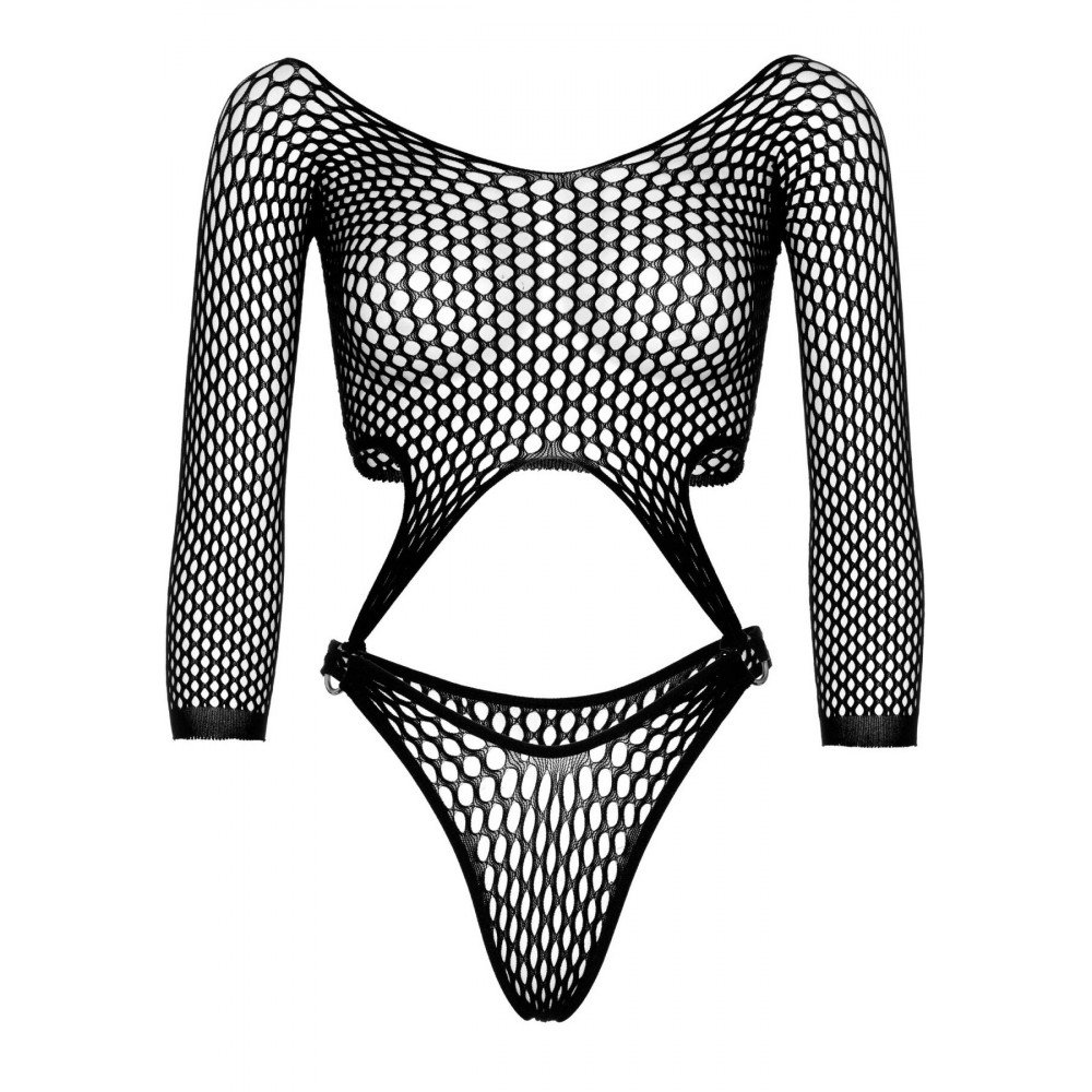 Эротическое боди - Боди Leg Avenue Top bodysuit with thong back Black 4
