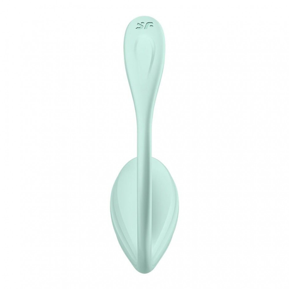 Виброяйцо - Виброяйцо Satisfyer Smooth Petal Connect App Light Blue 4