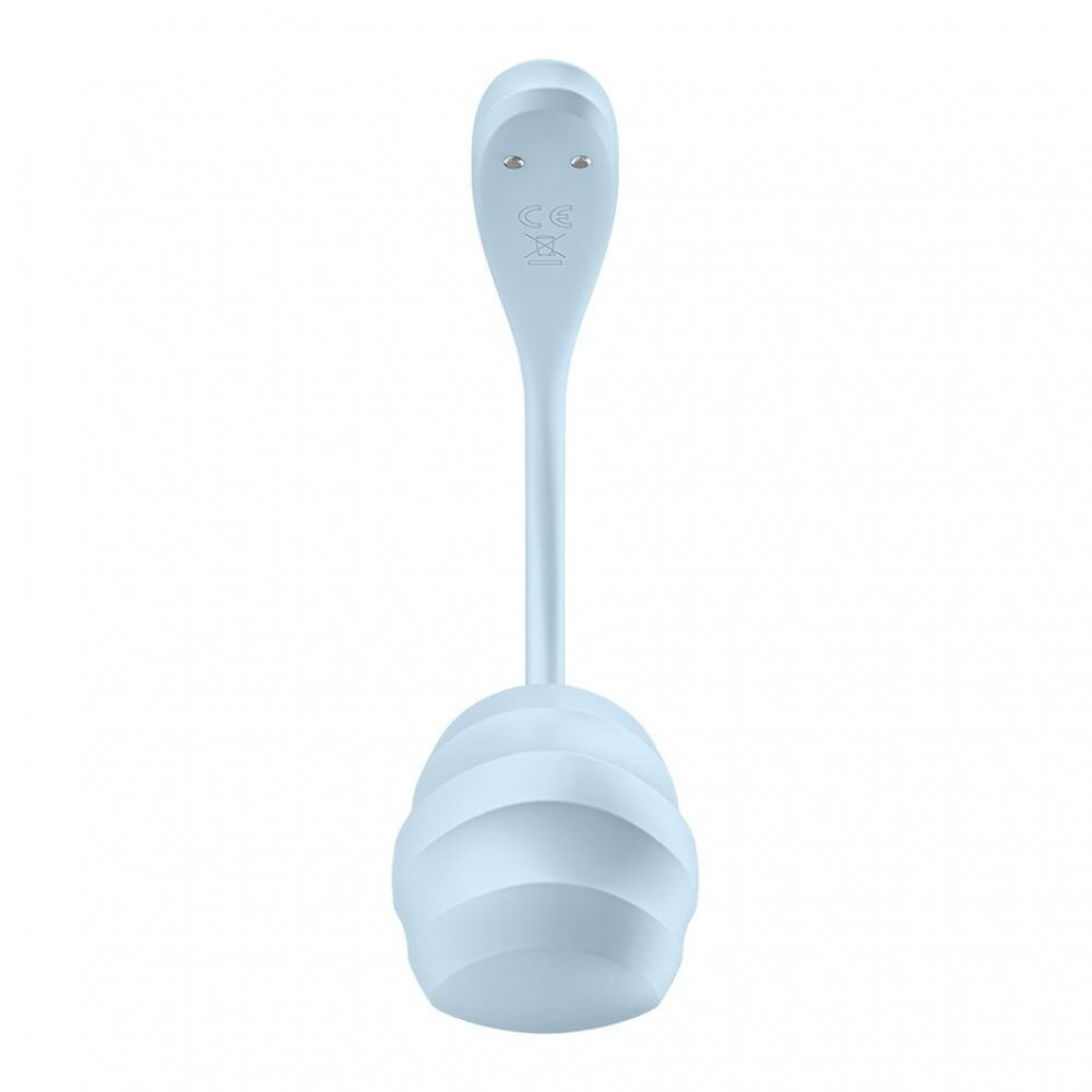 Виброяйцо - Смарт-виброяйцо Satisfyer Smooth Petal Connect App Light Blue 2