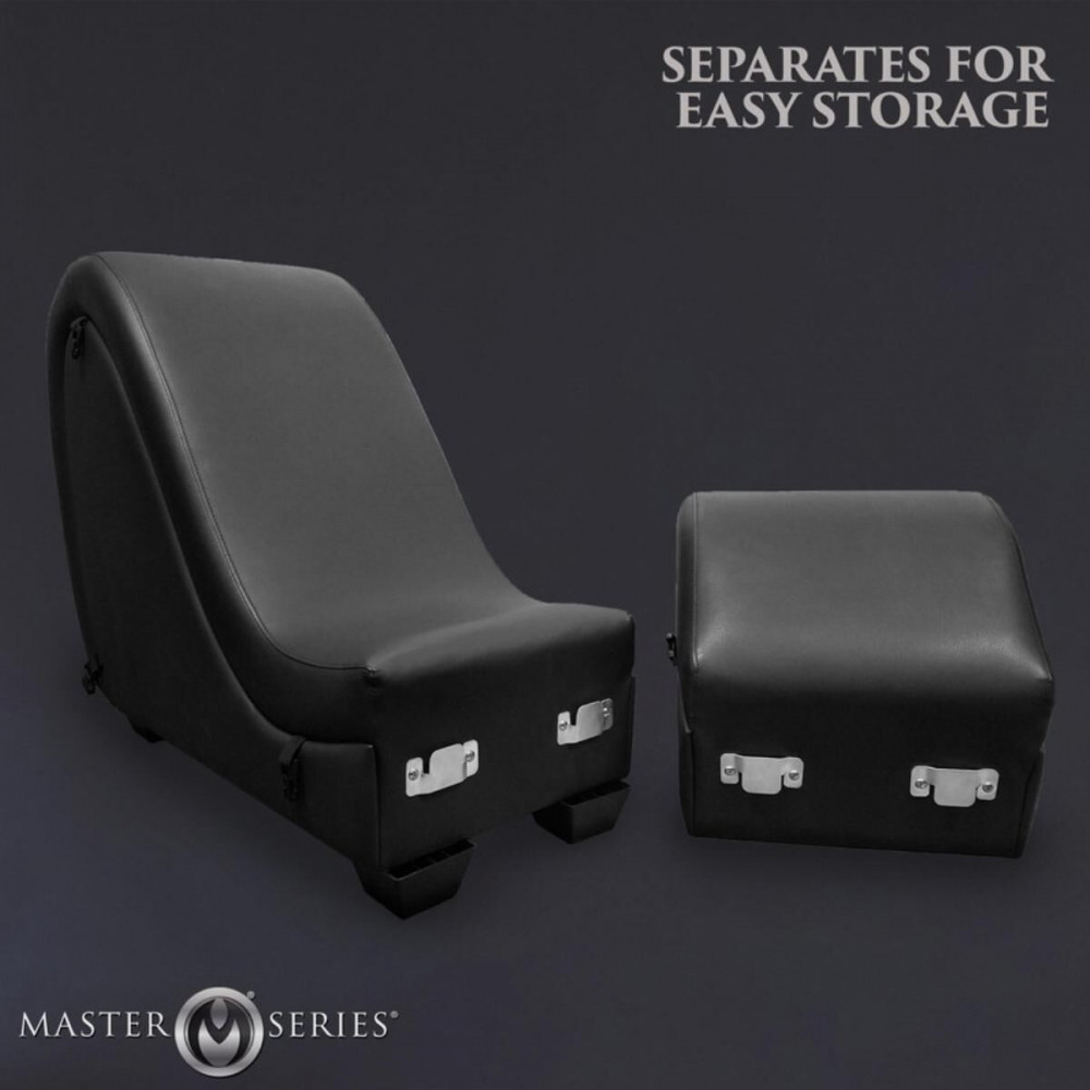  Аксессуары - Секс-кресло с подушками Master Series Kinky Sex Lounge with Cushions - Black 8