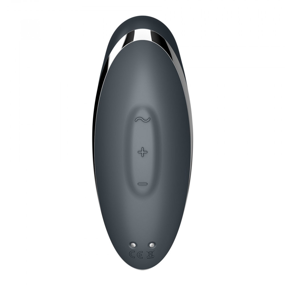 Вибропули и мини-вибраторы - Вибростимулятор-пульсатор Satisfyer Tap & Climax 2 Grey, эффект постукивания пальцем 5