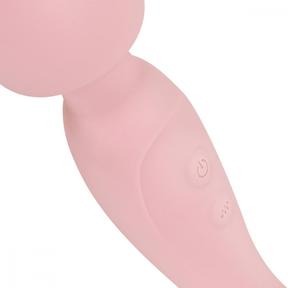 Для LGBTQ+ - Вібромасажер Good Vibes Only - SIMI Double-Sided Wand Vibrator Soft Silicone - Pink 5