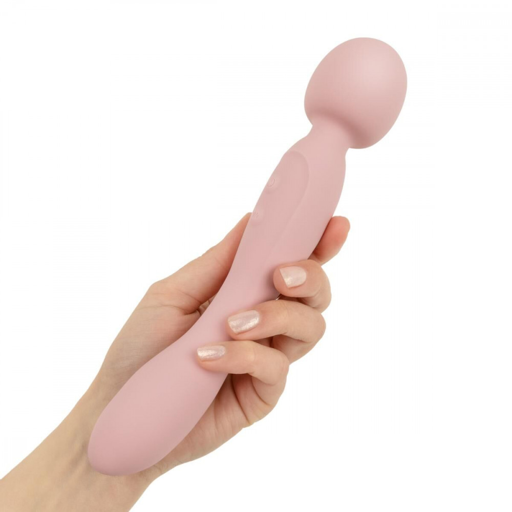 Для LGBTQ+ - Вібромасажер Good Vibes Only - SIMI Double-Sided Wand Vibrator Soft Silicone - Pink 7