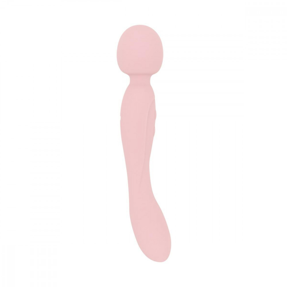 Для LGBTQ+ - Вібромасажер Good Vibes Only - SIMI Double-Sided Wand Vibrator Soft Silicone - Pink