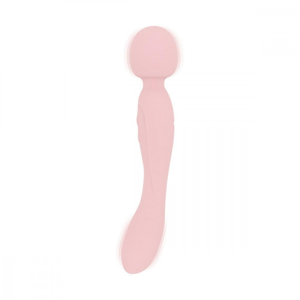 Для LGBTQ+ - Вібромасажер Good Vibes Only - SIMI Double-Sided Wand Vibrator Soft Silicone - Pink 1