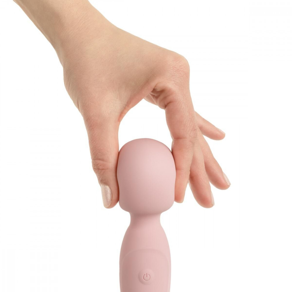 Для LGBTQ+ - Вібромасажер Good Vibes Only - SIMI Double-Sided Wand Vibrator Soft Silicone - Pink 8