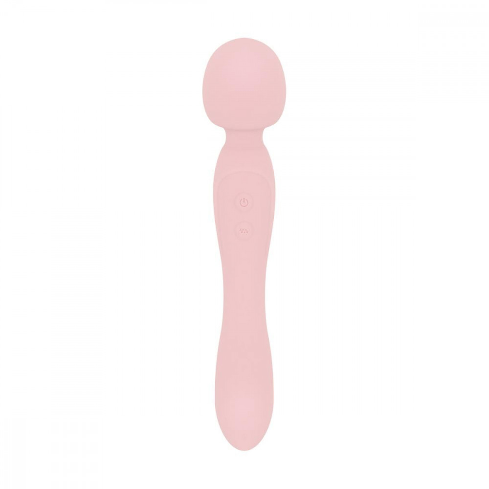 Для LGBTQ+ - Вібромасажер Good Vibes Only - SIMI Double-Sided Wand Vibrator Soft Silicone - Pink 3