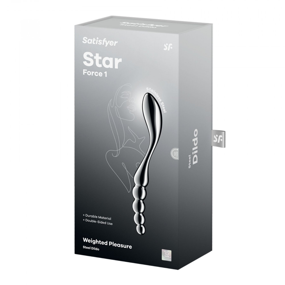 Фалоімітатор - Металевий дилдо Satisfyer Star Force 1 4