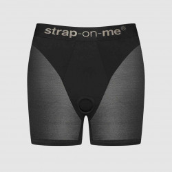 Шорты с фиксацией дилдо Strap-On-Me Harness Lingerie Halo - L - Black