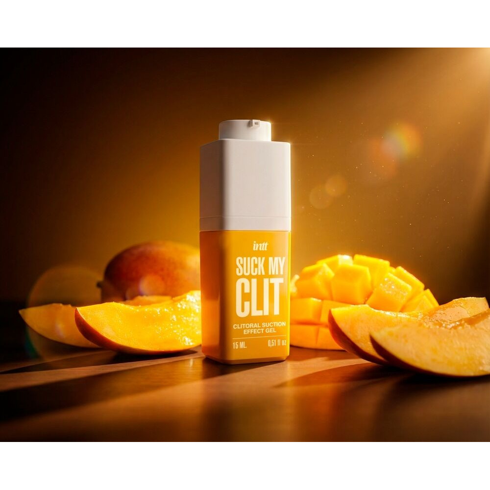 Засоби для збудження - Смоктайзер для клітора Intt Suck My Clit Tropical Mango (15 мл), манго, гель з ефектом посмоктування 6