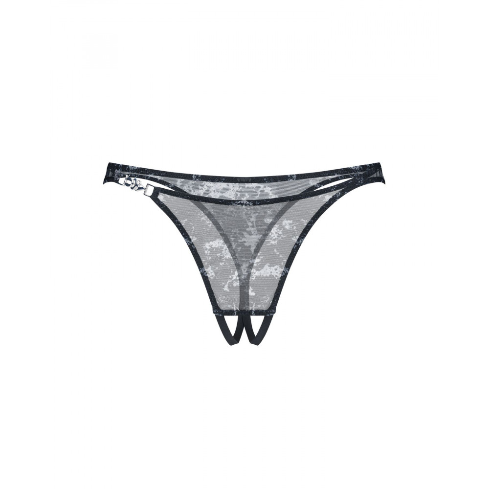 Жіноча еротична білизна - Трусики Obsessive Corrosis crotchless thong S/M 5