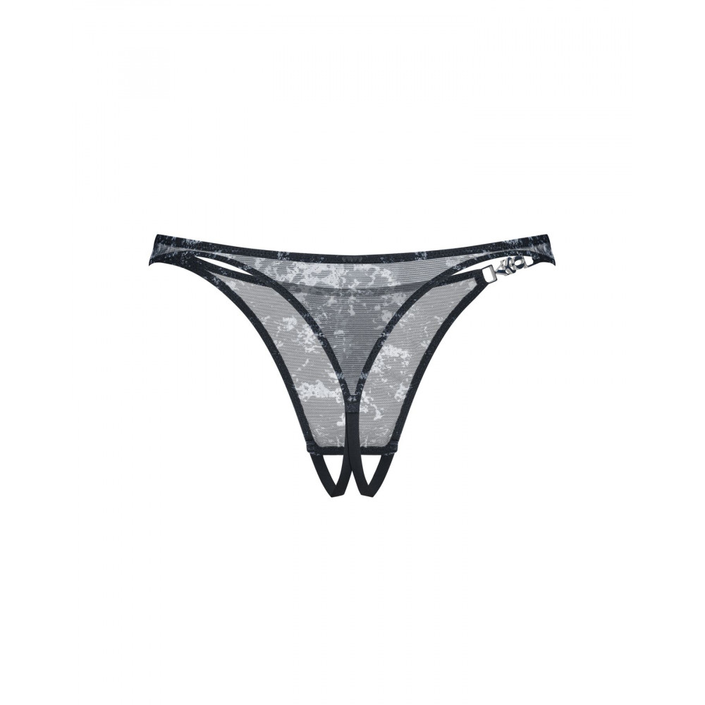 Жіноча еротична білизна - Трусики Obsessive Corrosis crotchless thong S/M 6