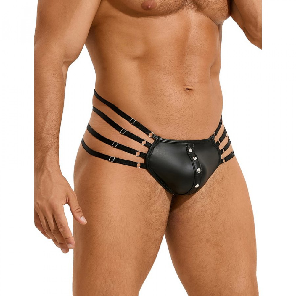 Різне - Труси чоловічі Star Night, з чотирма рядами лямок, чорні, XL 4