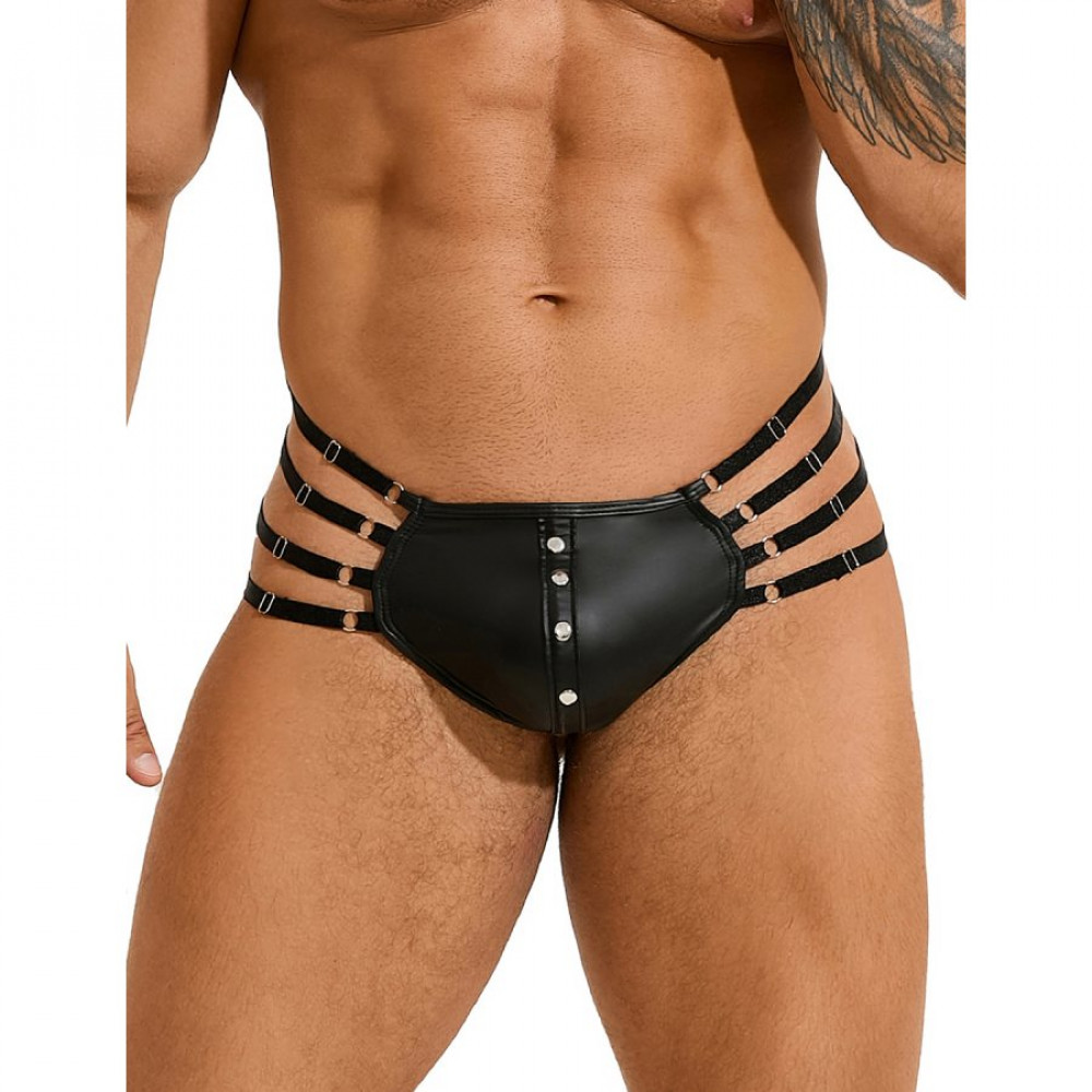 Різне - Труси чоловічі Star Night, з чотирма рядами лямок, чорні, XL 1