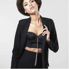 Ланцюжок батіг на шию Bijoux Indiscrets MAGNIFIQUE Necklace Whip - Gold, прикраса для тіла