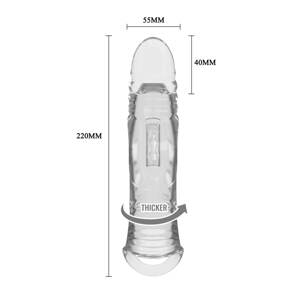  - Подовжуюча насадка PRETTY LOVE - Penis Sleeve 8.7
