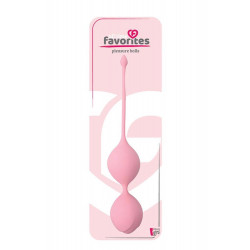 Вагинальные шарики DreamToys ALL TIME FAVORITES 90 гр. со смещенным центром тяжести, розовые