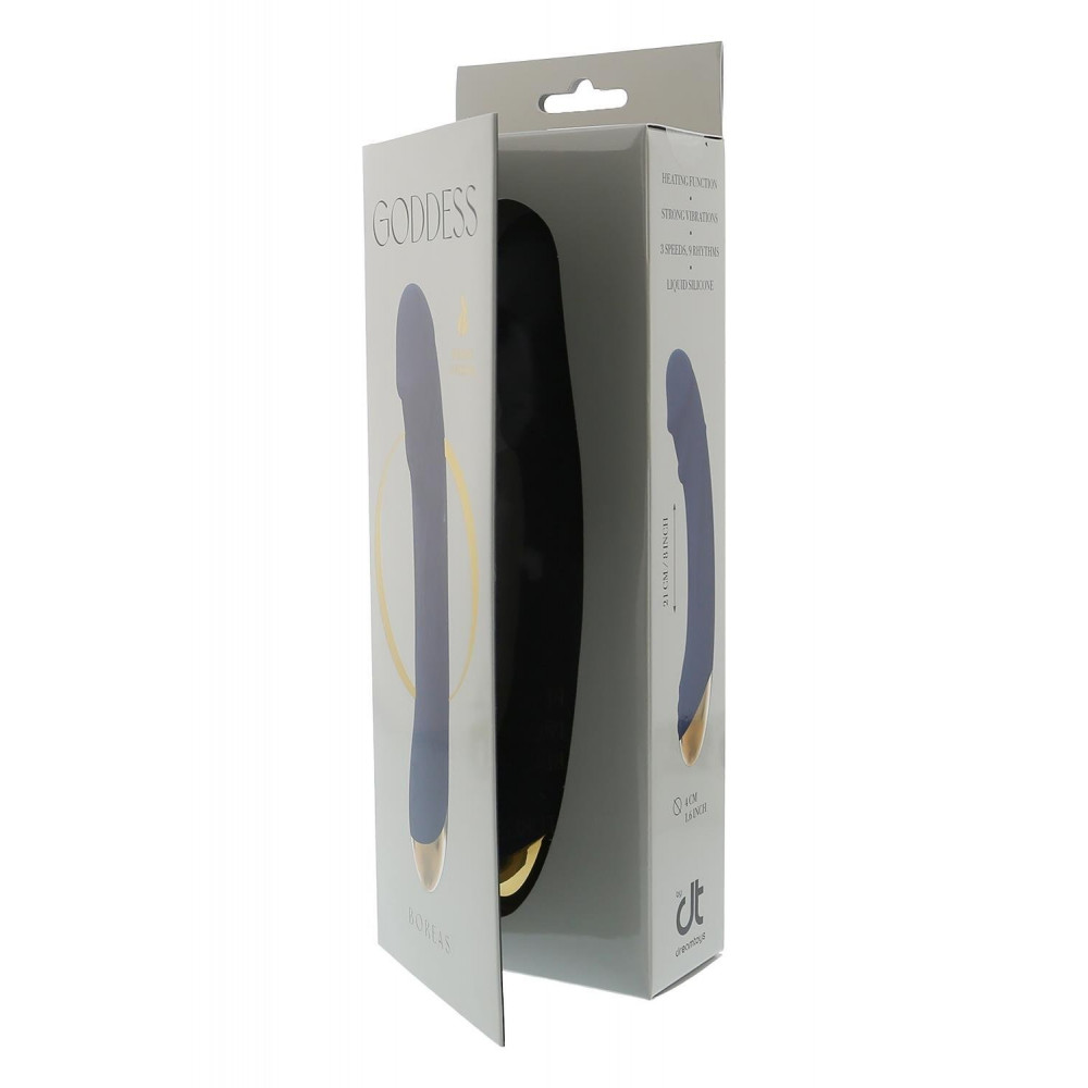 Разное - Вибромассажер с функцией нагрева Dream Toys Goddess Collection Boreas синий 5