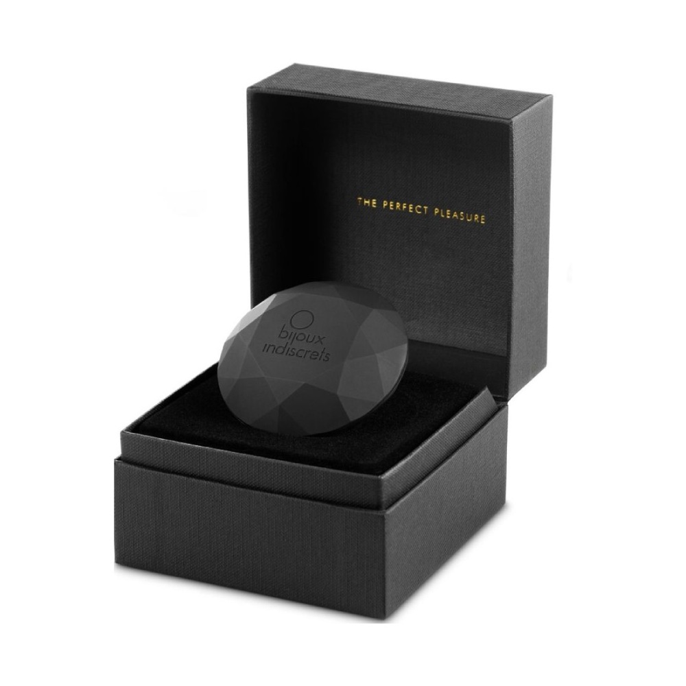 Вібропулі та міні-вібратори - Вибратор для клитора Bijoux Indiscrets Diamond в форме алмаза, черный, 6,5 см 1