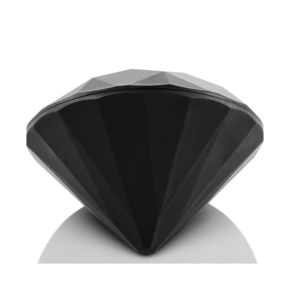 Вібропулі та міні-вібратори - Вибратор для клитора Bijoux Indiscrets Diamond в форме алмаза, черный, 6,5 см 4