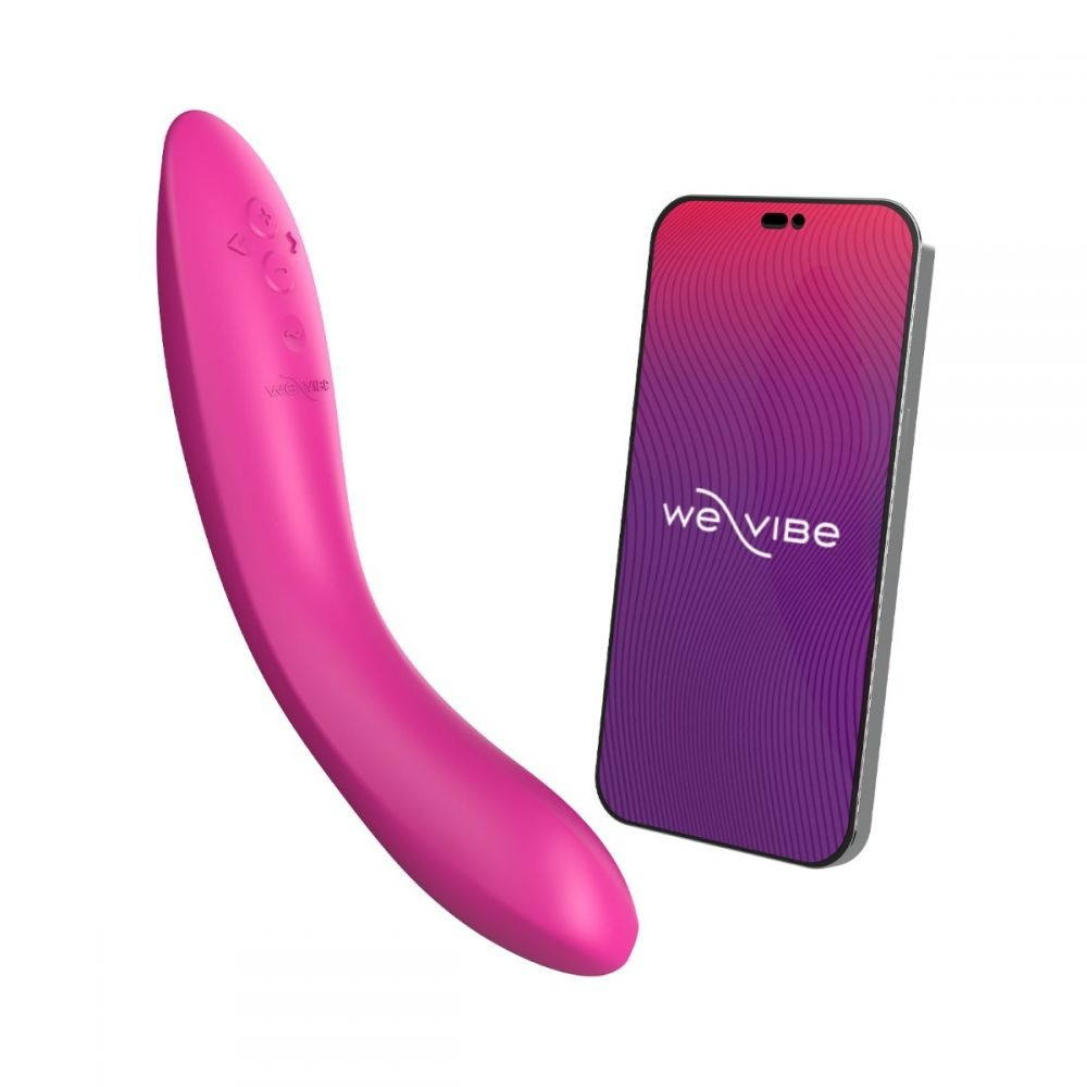 Секс игрушки - Вибратор для точки G Rave 2 We-Vibe, силиконовый, розовый, 19.3 х 3 см 13