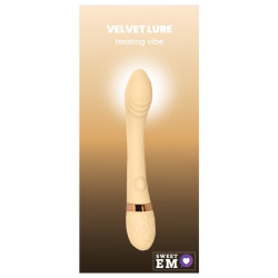 Вибратор для точки G с подогревом и двумя моторами Sweet Em, желтый