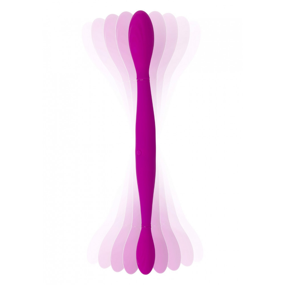 Секс игрушки - Вибратор двойной нереалистичный TOY JOY Infinity фиолетовый, 37 х 3.5 см