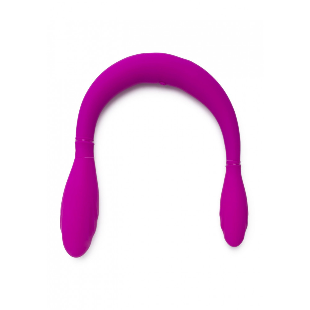 Секс игрушки - Вибратор двойной нереалистичный TOY JOY Infinity фиолетовый, 37 х 3.5 см 4