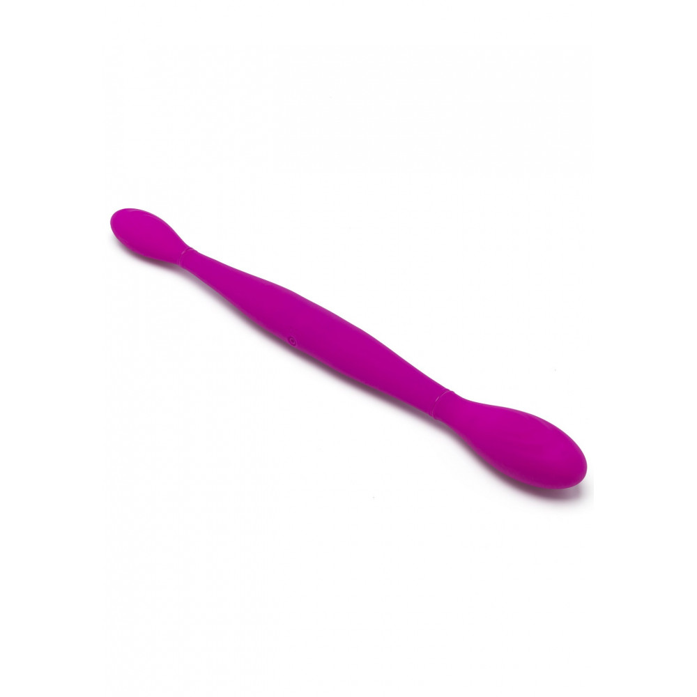Секс игрушки - Вибратор двойной нереалистичный TOY JOY Infinity фиолетовый, 37 х 3.5 см 3