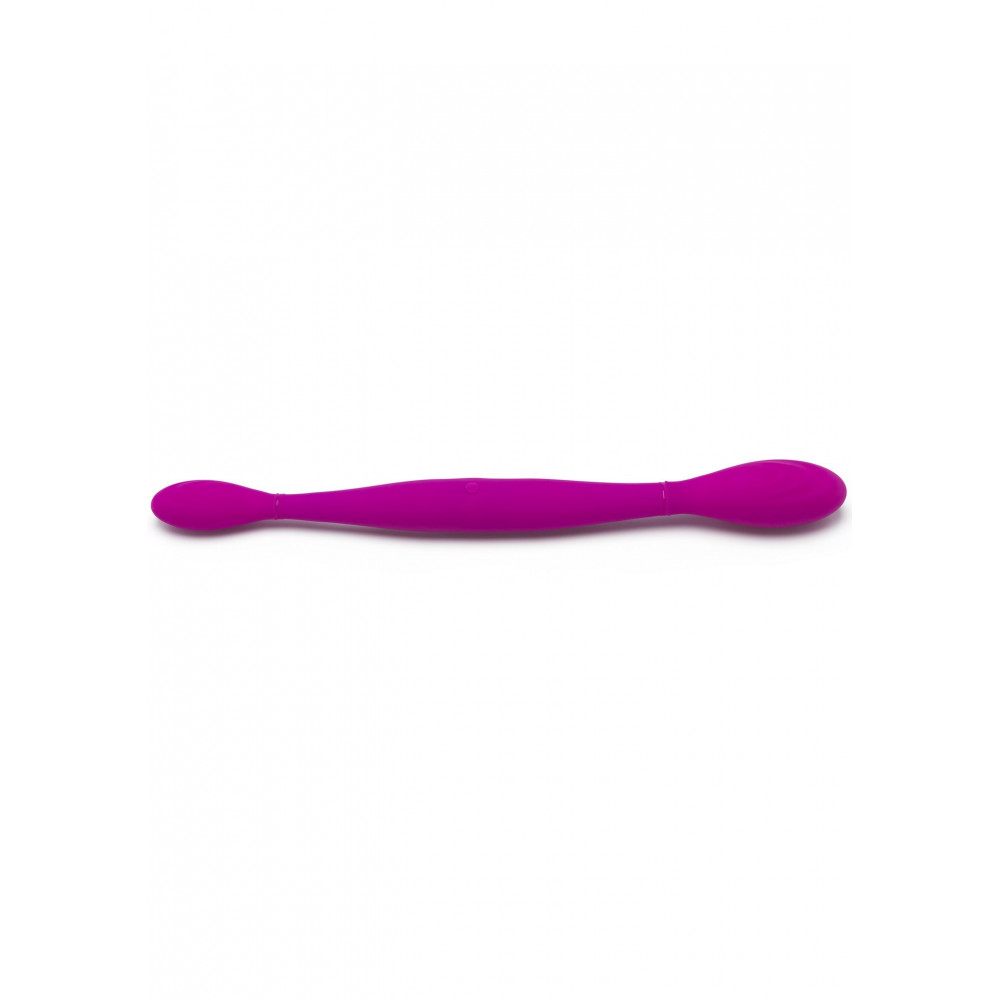 Секс игрушки - Вибратор двойной нереалистичный TOY JOY Infinity фиолетовый, 37 х 3.5 см 2