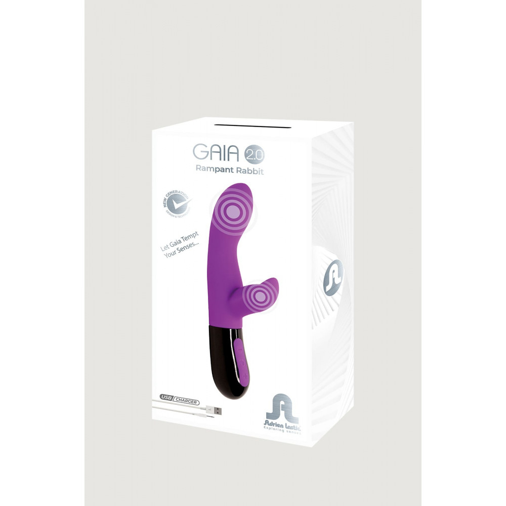Разное - Вибратор-кролик Adrien Lastic Gaia 2.0 фиолетовый 5