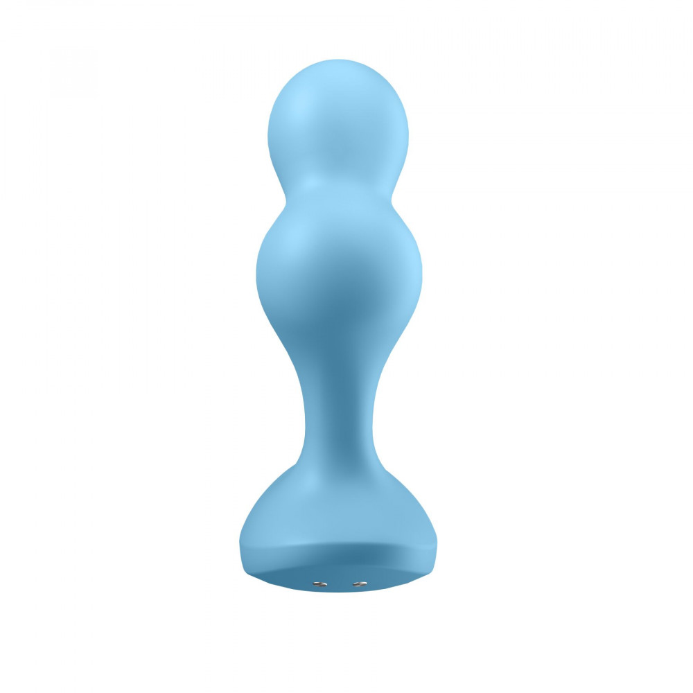 Анальные игрушки - Анальная смарт пробка с вибрацией Deep Diver цвет: голубой Satisfyer (Германия) 4