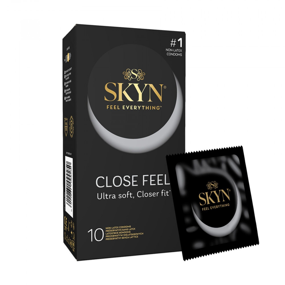 Секс игрушки - Безлатексные премиум-презервативы SKYN Close Feel 10 шт (мятая упаковка!!!)