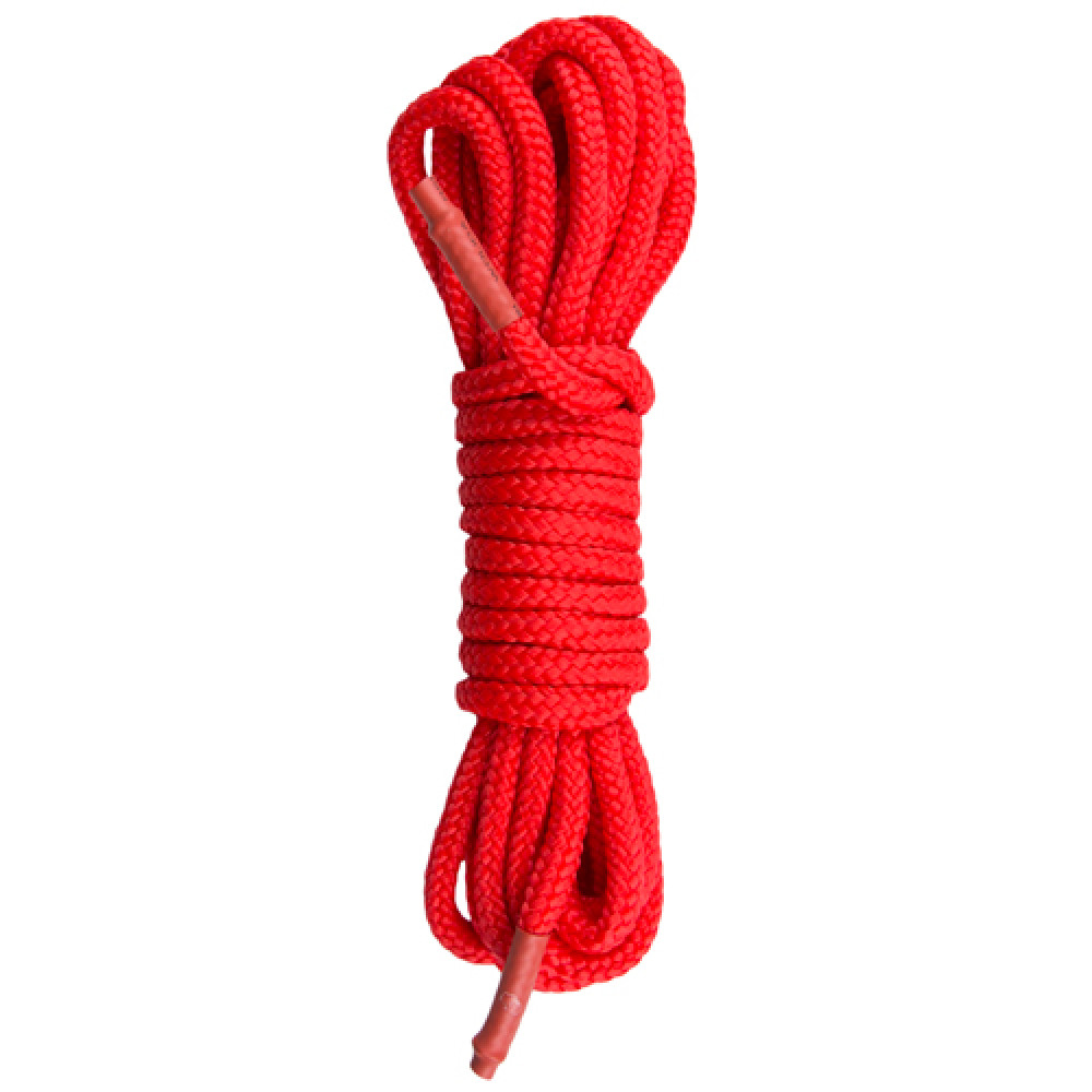 Наручники, веревки, бондажы, поножи - ET247RED Бондажная веревка Easytoys, нейлоновая, красная, 5 м