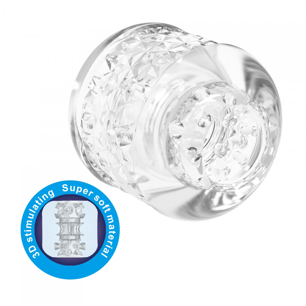 Різне - Мастурбатор Pretty Love - Crystle Transparent, BM-009253MN-1 1