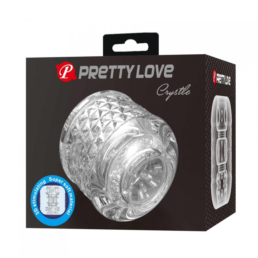 Різне - Мастурбатор Pretty Love - Crystle Transparent, BM-009253MN-1 7