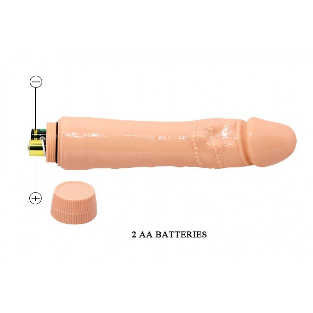 - Вибратор реалистик BAILE - Barbara Dybbuk Soft Skin 9,5'', BW-001071R 6